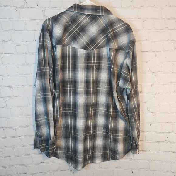 Men's Ely Cattleman longsleeve pearl snapped shirt, size XL - Picture 3 of 3